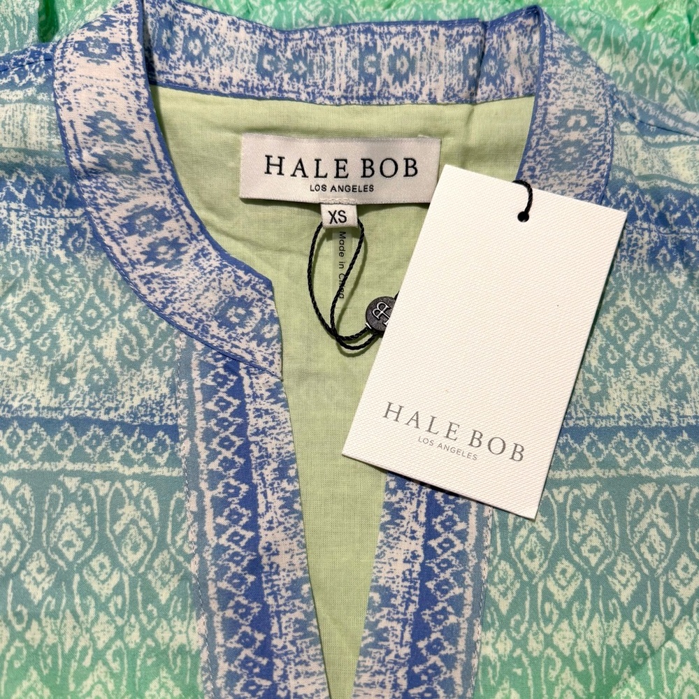 NWT HALE BOB Marin Vibrant Voile Dress Sz XS Spring Summer Resort Beach Party - Picture 3 of 6